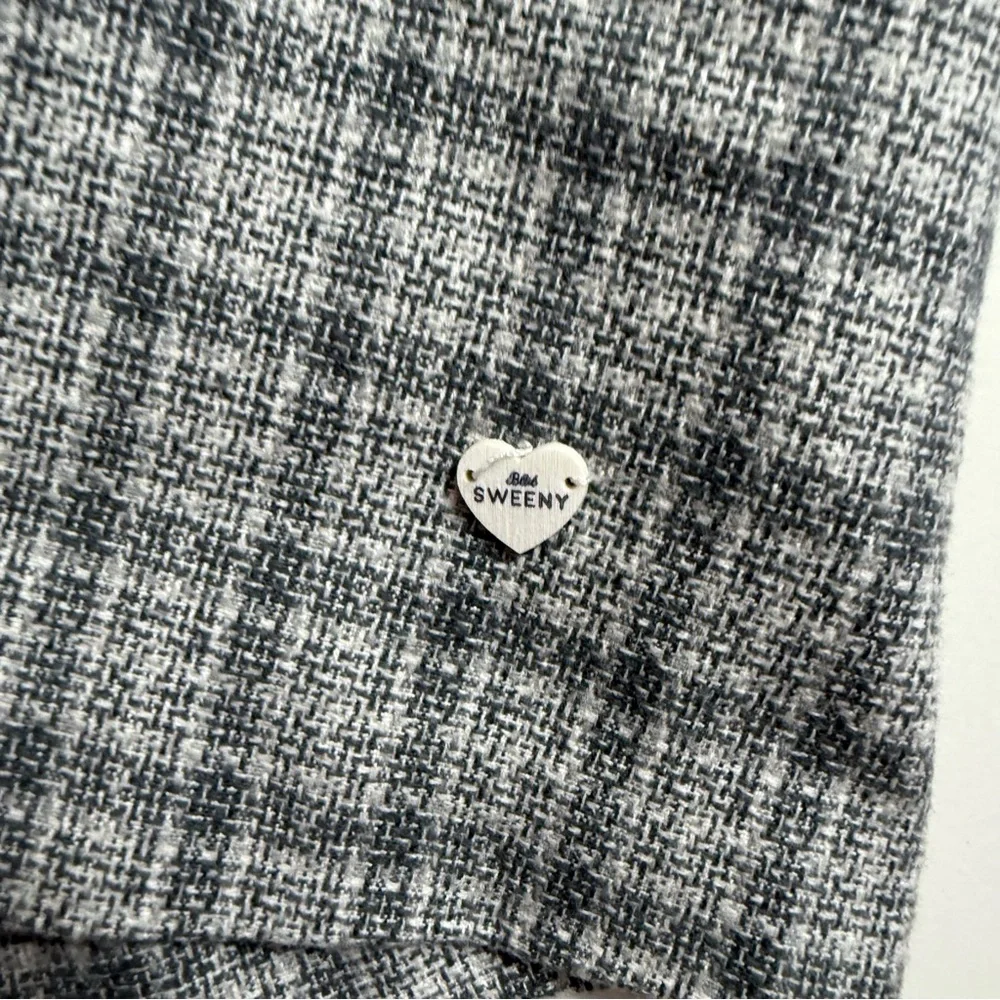 Bebe Sweeney plaid collared dress